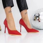 Обувки тип стилет 3DC27 Червено | Mei