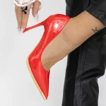Обувки тип стилет 3DC39 Червено » MeiMall.bg