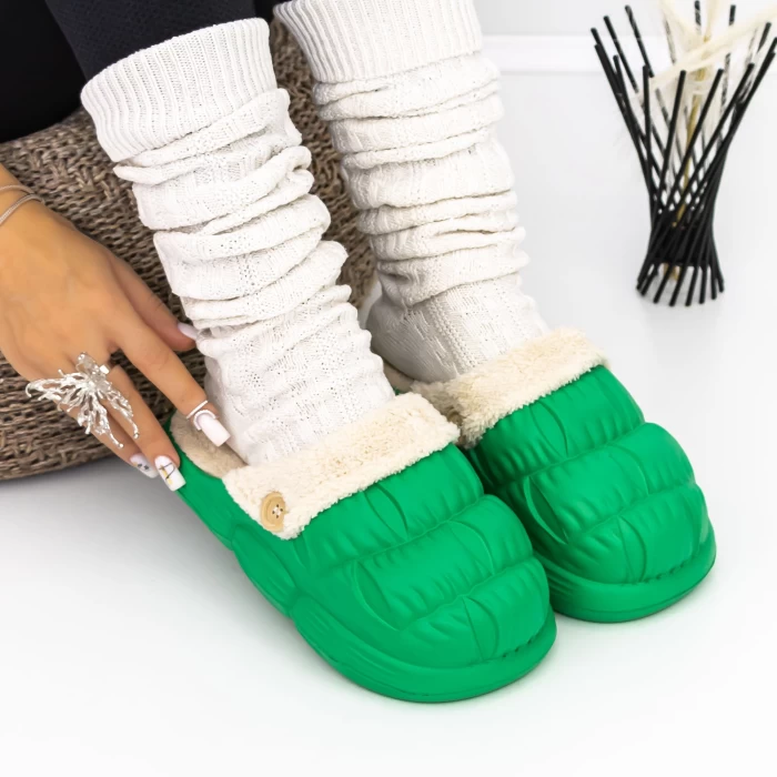 Домашни чехли за жени W-20 Зелено | Fashion