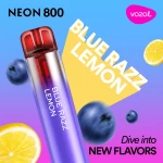 Електронна цигара за еднократна употреба NEON800 BLUE RAZZ LEMON | VOZOL