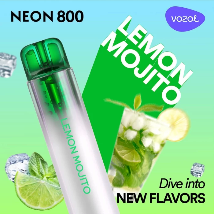 Електронна цигара за еднократна употреба NEON800 LEMON MOJITO | VOZOL