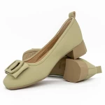 Обувки с дебел ток TP5008 Зелено » MeiMall.bg