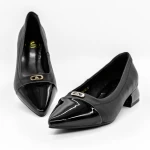 Обувки с дебел ток D26-103 Черен » MeiMall.bg