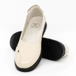 Дамски ежедневни обувки 6650 Кремав цвят » MeiMall.bg