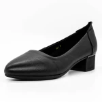 Обувки с дебел ток 5261 Черен | Formazione