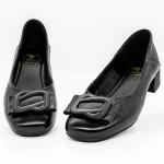 Обувки с дебел ток 9625 Черен » MeiMall.bg