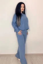 Дамски костюм M2651A Синьо » MeiMall.bg