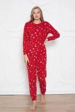 Дамски пижами PJ05 Червено | Pamuklu