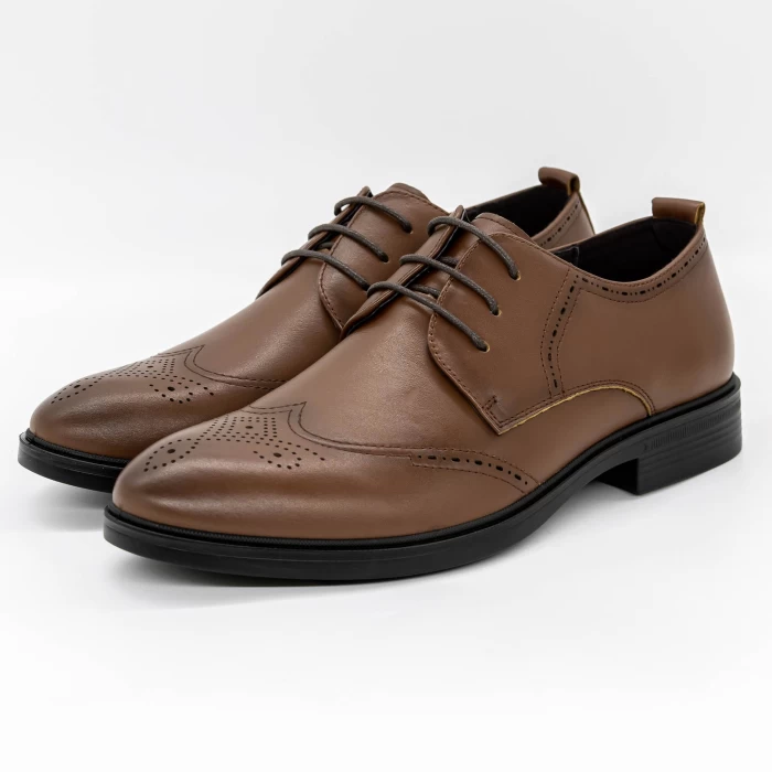 Елегантни обувки за мъже 1D8056 Кафяво | Eldemas