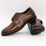 Елегантни обувки за мъже 9147-7 Кафяво | Eldemas