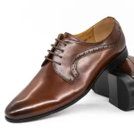 Елегантни обувки за мъже 792-043 Кафяво » MeiMall.bg