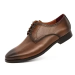 Елегантни обувки за мъже 2101-60 Кафяво | Eldemas