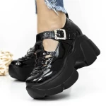 Обувки на платформа 3WL88 Черен » MeiMall.bg