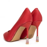 Обувки тип стилет 2DC8 Червено » MeiMall.bg