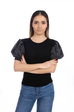Дамска тениска ST35 Черен | Kikiriki