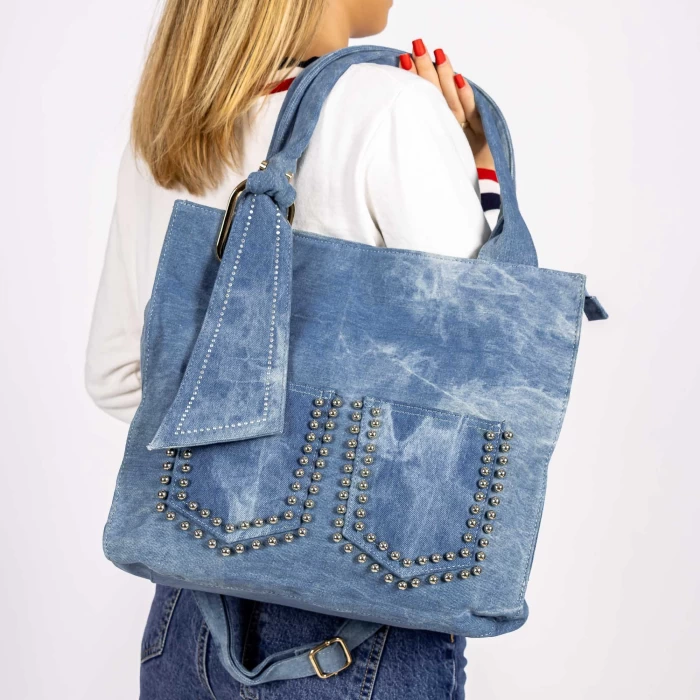Чанта през рамо GYZ006-1 Светло синьо » MeiMall.bg