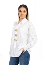Дамска риза VMC2949 Бял » MeiMall.bg