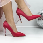 Обувки тип стилет 2DC8 Червено » MeiMall.bg