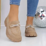 Дамски ежедневни обувки 3LN2 Бежово | Mei