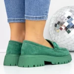 Дамски ежедневни обувки 3LN2 Зелено » MeiMall.bg