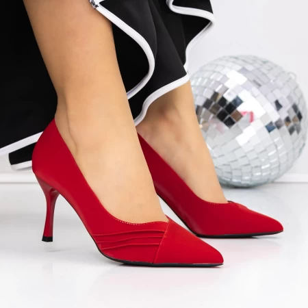 Обувки тип стилет 3XKK100 Червено » MeiMall.bg