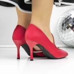 Обувки тип стилет 3XKK61 Червено » MeiMall.bg