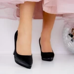 Обувки с дебел ток 3DC33 Черен » MeiMall.bg