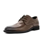Елегантни обувки за мъже WM801 Кафяво | Eldemas