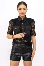 Дамска блуза 2301 Черен | Alexa