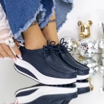 Дамски ежедневни обувки A525 Тъмно синьо » MeiMall.bg