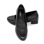 Обувки с дебел ток 1901 Черен » MeiMall.bg