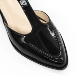 Дамски сандали с дебел ток K6052-5680 Черен | Advancer