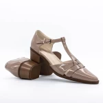 Дамски сандали с дебел ток K6052-8130 Розов | Advancer