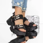 Дамски сандали на платформа 3WL213 Черен | Mei