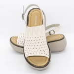 Дамски сандали на платформа FF05 Кремав цвят | Advancer