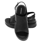 Дамски сандали на платформа 50096 Черен | Advancer
