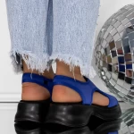 Дамски сандали на платформа 3GZ97 Тъмно синьо | Mei