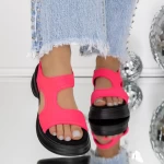 Дамски сандали на платформа 3GZ97 Розов | Mei