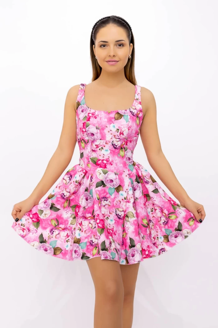 Дамска рокля 1097-93 Розов | Fashion