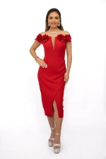 Дамска рокля 76672 Червено » MeiMall.bg