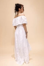 Дамска рокля 18062 Бял » MeiMall.bg