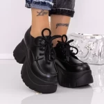 Pantofi cu Platforma 9066-29 BLACK | MEI