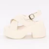 Sandale Dama cu Toc Gros si Platforma 072-5 BEIGE | MEI