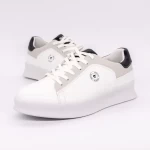 Pantofi Sport Barbati 61212 WHITE-BLACK | FASHION