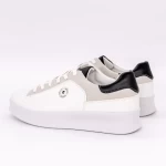 Pantofi Sport Barbati 61212 WHITE-BLACK | FASHION