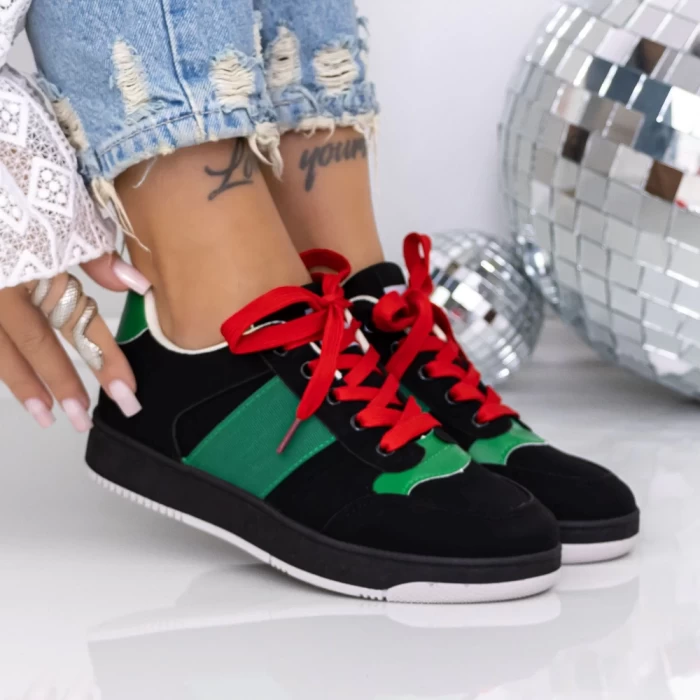 Sneakers Dama S0709 BLACK | SE7EN