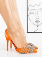 Pantofi Stiletto LD-1168 ORANGE | L.DAY