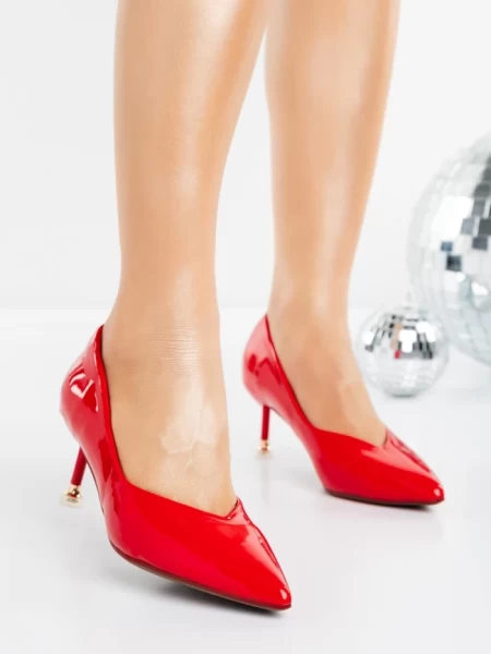 Pantofi Stiletto A6480 RED | ABLOOM