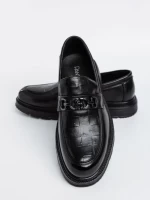 Mocasini Barbati din piele naturala 5NXE3 BLACK | MEI