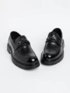 Mocasini Barbati din piele naturala 5NXE3 BLACK | MEI